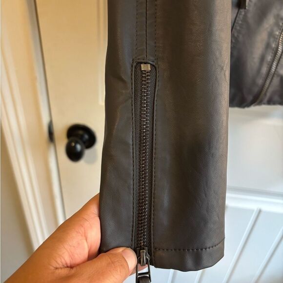 Blank NYC Charcoal Gray Vegan Leather Jacket - Picture 3 of 11
